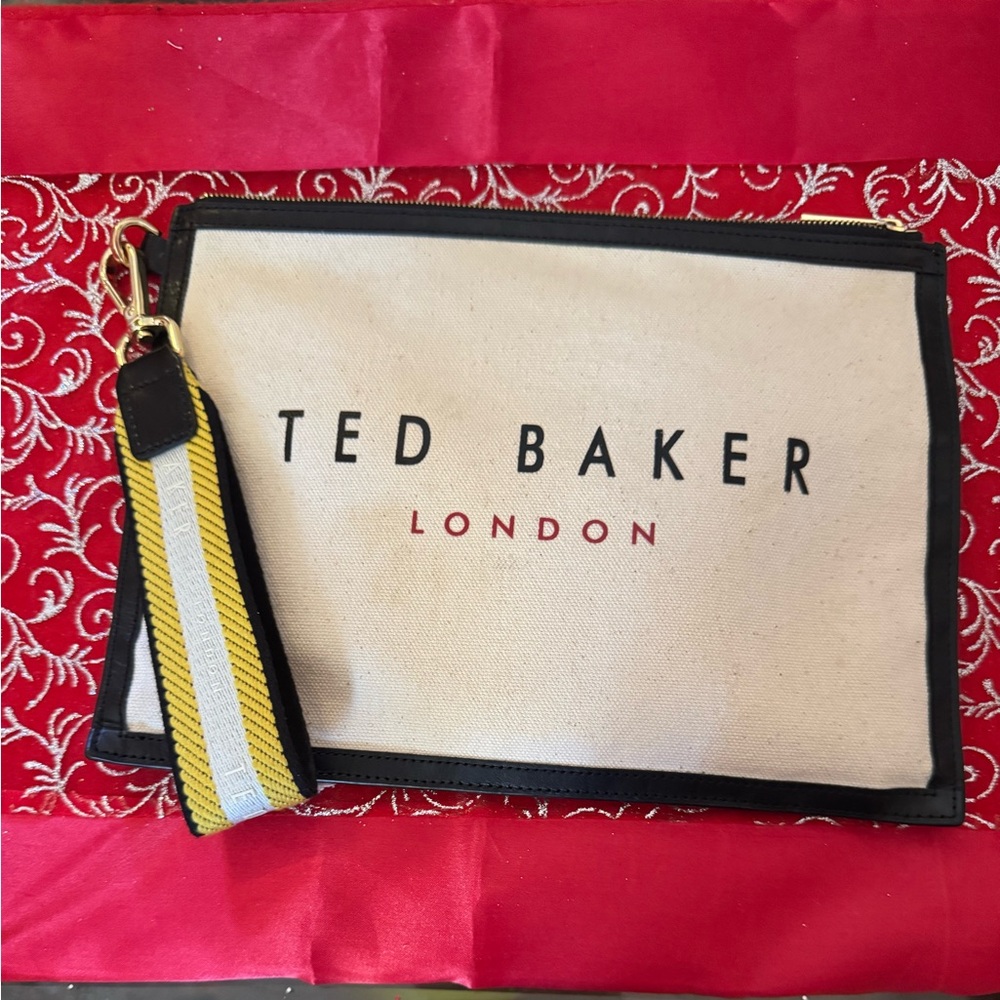 Ted Baker London Canvas Wristlet